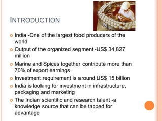 Food Processing Industry India | PPTX