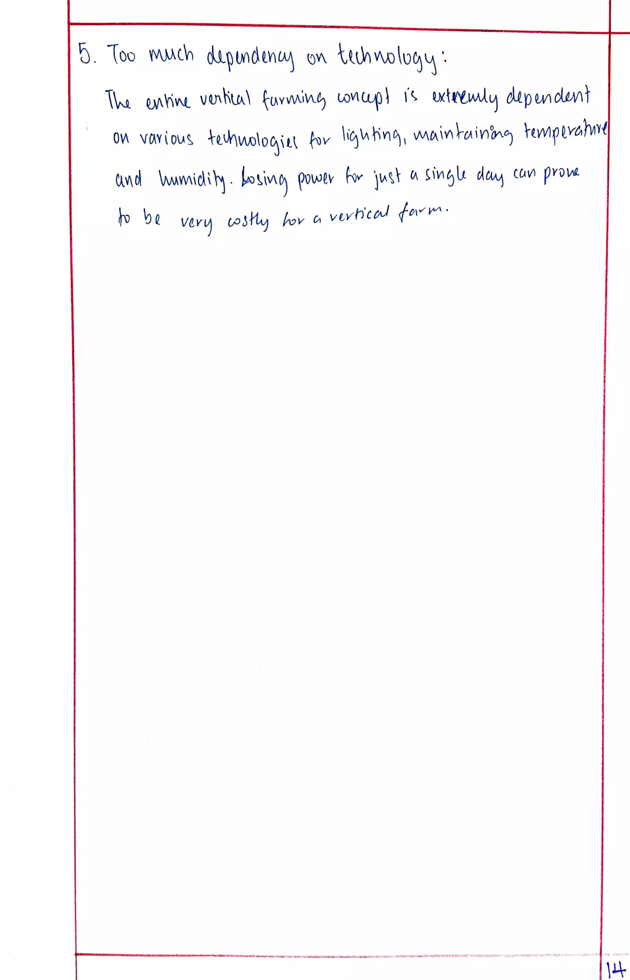 Eco Project class 12 on Vertical Farming.