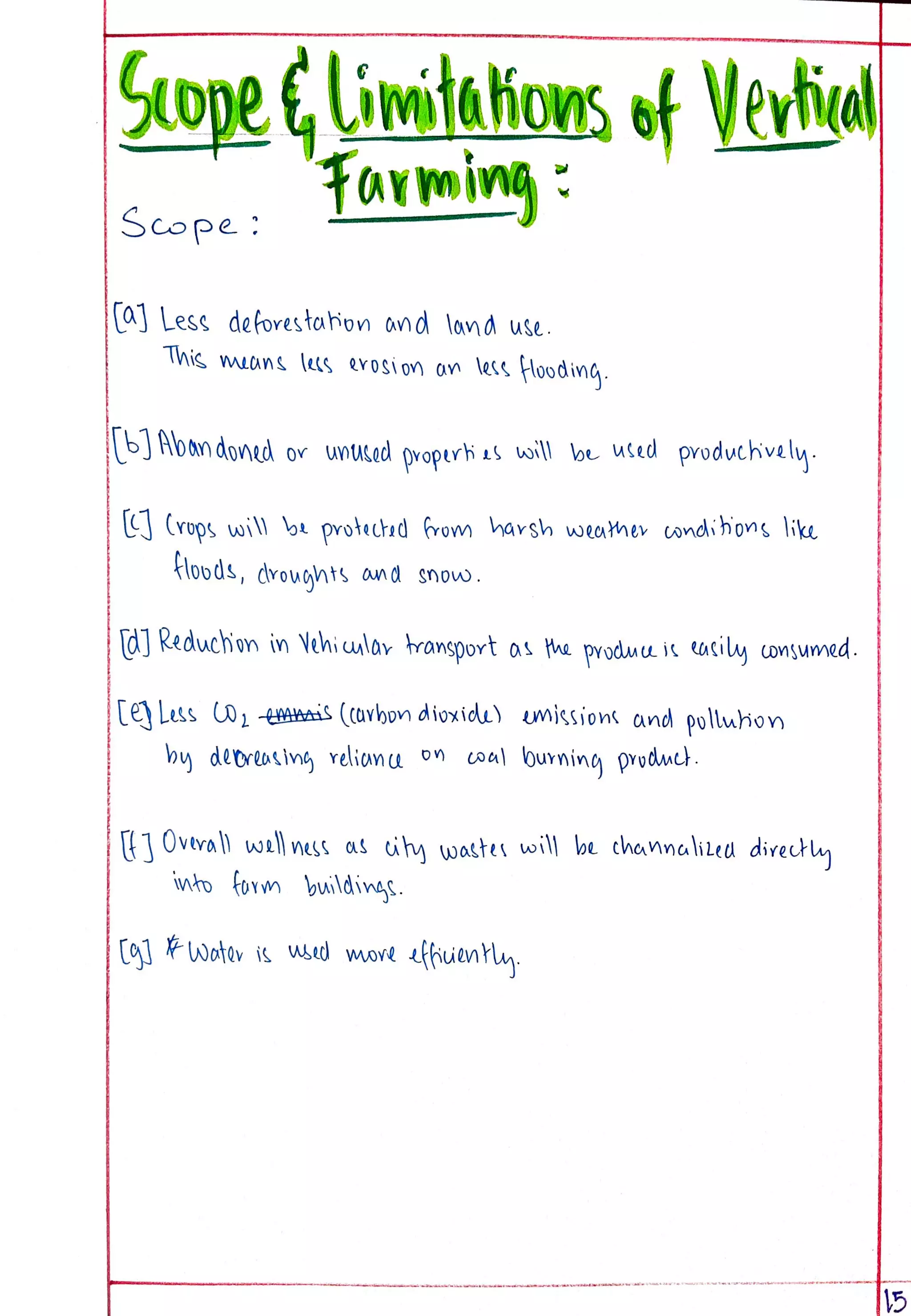 Eco Project class 12 on Vertical Farming.