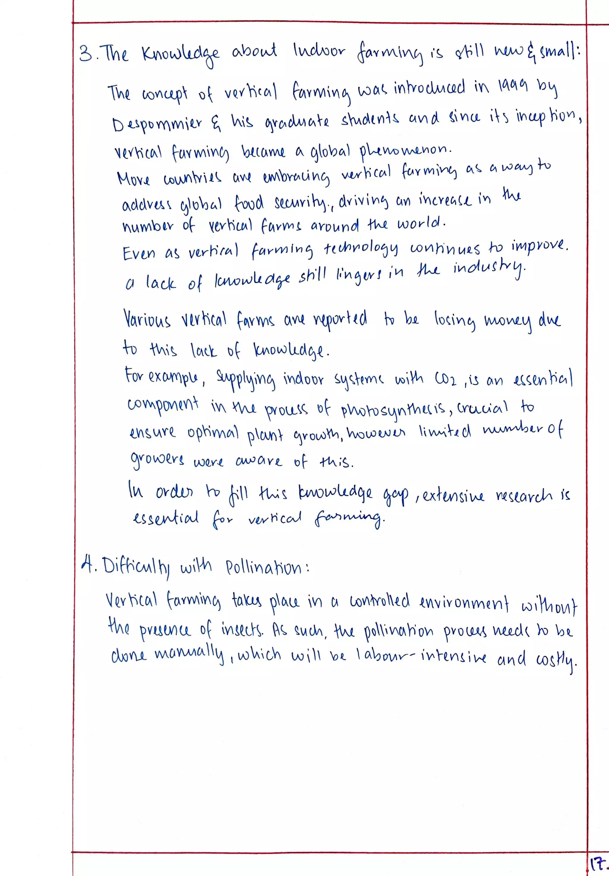 Eco Project class 12 on Vertical Farming.