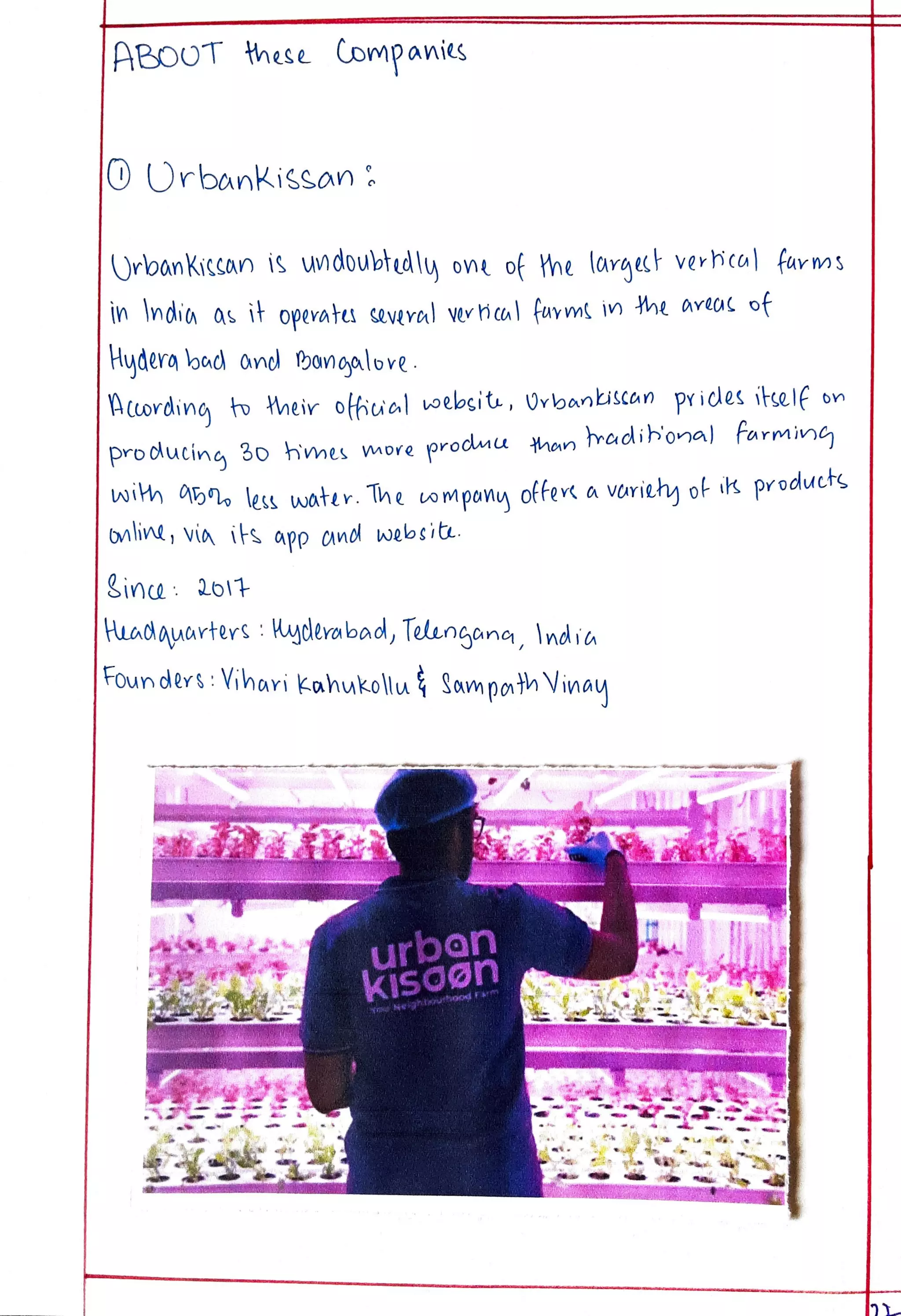 Eco Project class 12 on Vertical Farming.