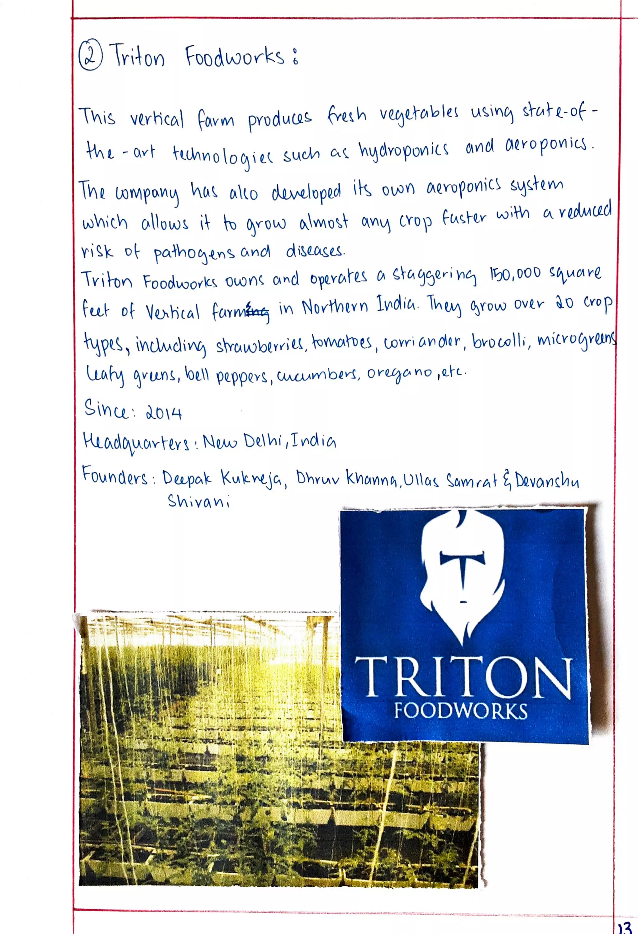 Eco Project class 12 on Vertical Farming.