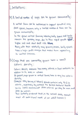 Eco Project class 12 on Vertical Farming. | PDF