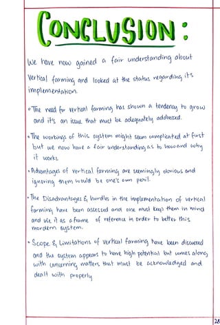 Eco Project class 12 on Vertical Farming. | PDF
