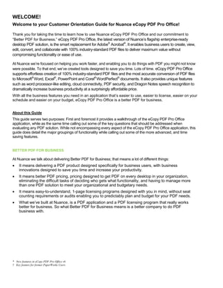 E copy pdf pro office 6 customer orientation guide | PDF