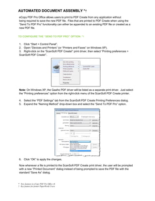 E copy pdf pro office 6 customer orientation guide | PDF