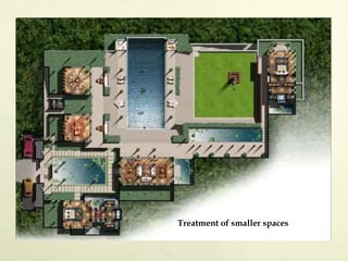 Treatment of smaller spaces
 