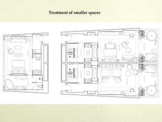 Treatment of smaller spaces
 