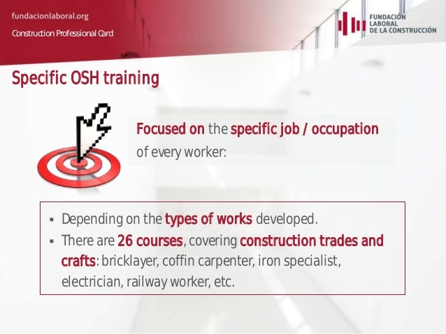 CONSTRUCTION PROFESSIONAL CARD. Spanish Construction Sector by Enriq…