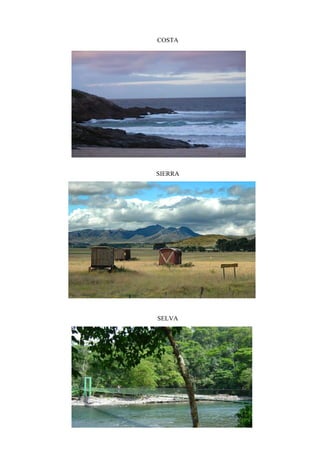 COSTA
SIERRA
SELVA
 