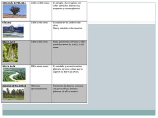 ECOSISTEMAS EN EL PERU