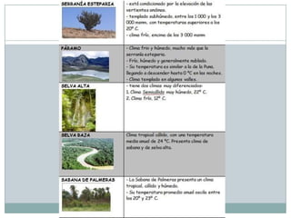 ECOSISTEMAS EN EL PERU