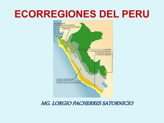 ECORREGIONES DEL PERU
MG. LORGIO PACHERRES SATORNICIO
 