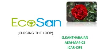(CLOSING THE LOOP)
G.KANTHARAJAN
AEM-MA4-02
ICAR-CIFE
 