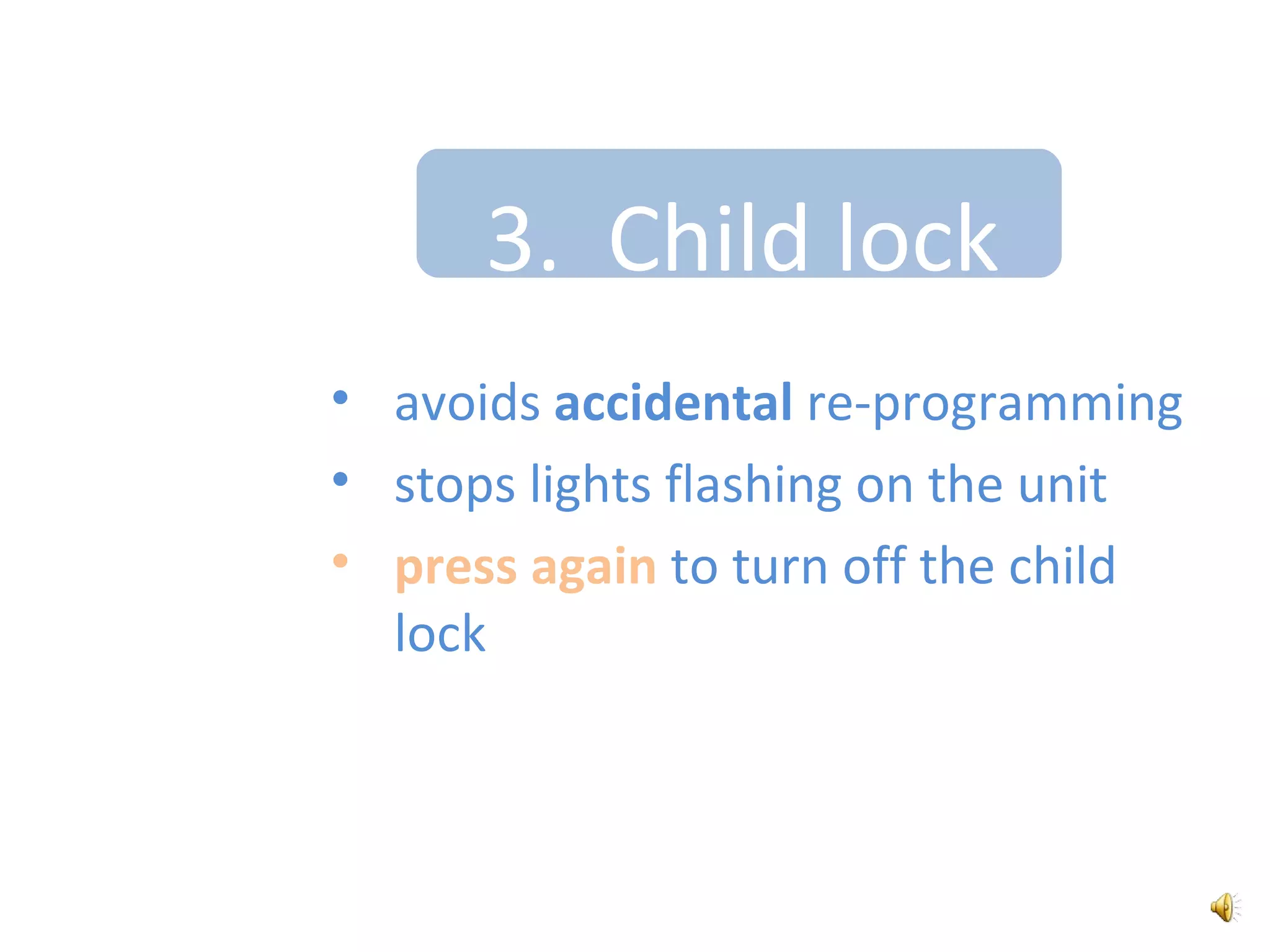 press three buttons (1,2,3)	see the videos for more info