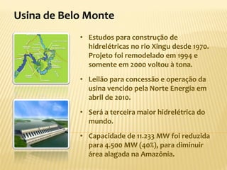 Ecos do Xingu: Uma Reflexão Semiótica sobre Usina de Belo Monte nas redes sociais conectadas Slide 3
