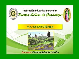 EL ECOSISTEMA

Docente: Gemma Salvador Varillas

 