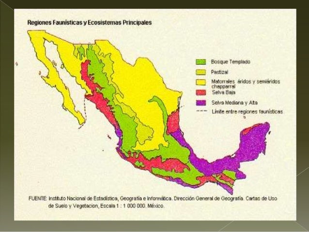 Ecosistemas de la República Mexicana