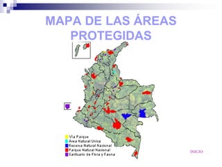 MAPA DE LAS ÁREAS
   PROTEGIDAS




                    INICIO
 