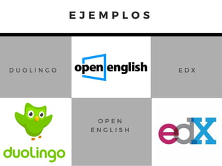 E J E M P L O S
D U O L I N G O E D X
O P E N
E N G L I S H
 