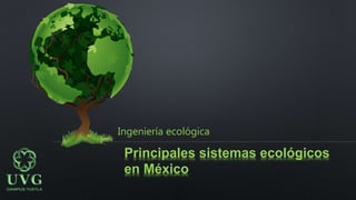 Principales sistemas ecológicos
en México
Ingeniería ecológica
 