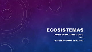 ECOSISTEMAS
JUAN CAMILO JAIMES GARCÍA
10-A
NUESTRA SEÑORA DE FÁTIMA
 