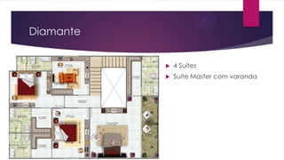 Diamante


4 Suítes



Suíte Master com varanda

 