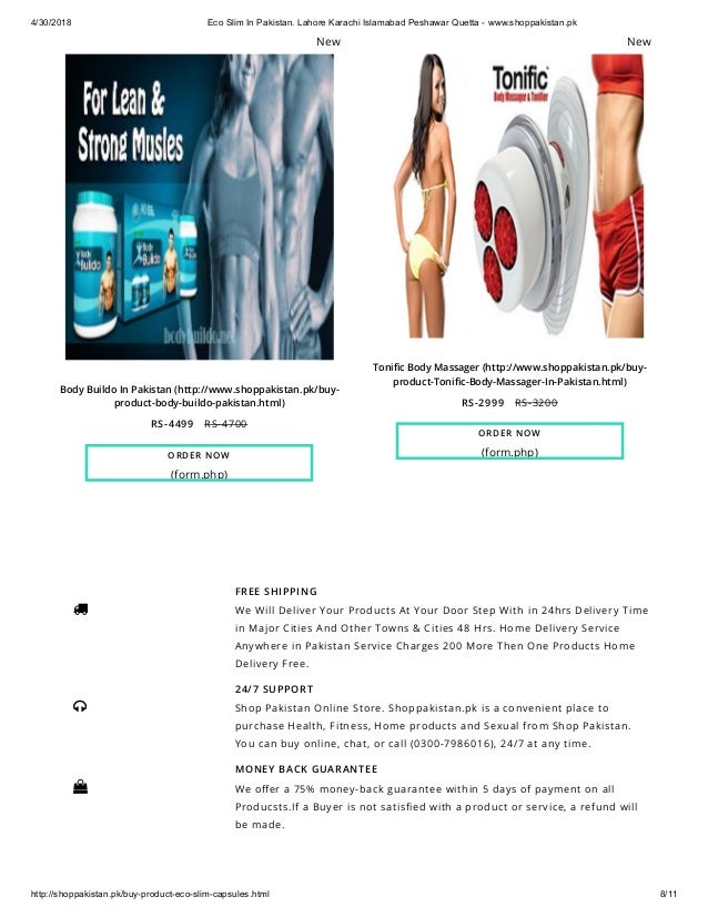 Eco Slim In Pakistan Lahore Karachi Islamabad Peshawar Quetta Www -