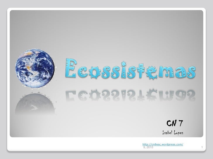 CN 7
             Isabel Lopes
http://cn8esc.wordpress.com/
IL 2010                        1
 