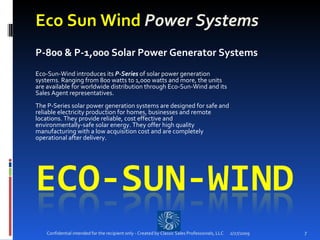 Eco Sun Wind | PPT