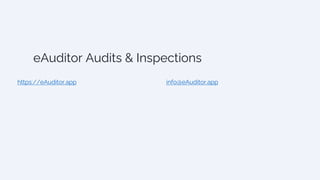 Ecosure Restaurant Inspection eAuditor Ensuring Quality Standards | PDF