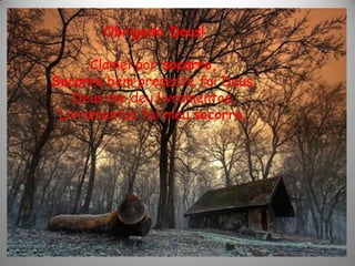 Obrigado Deus!
Clamei por socorro,
Socorro bem presente foi Deus,
Deus me deu livramentos,
Livramentos foi meu socorro.
 