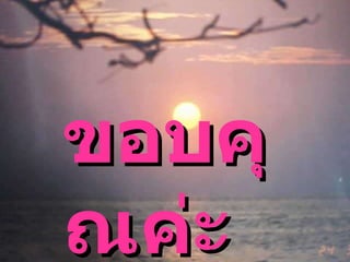 ขอบคุณค่ะ 