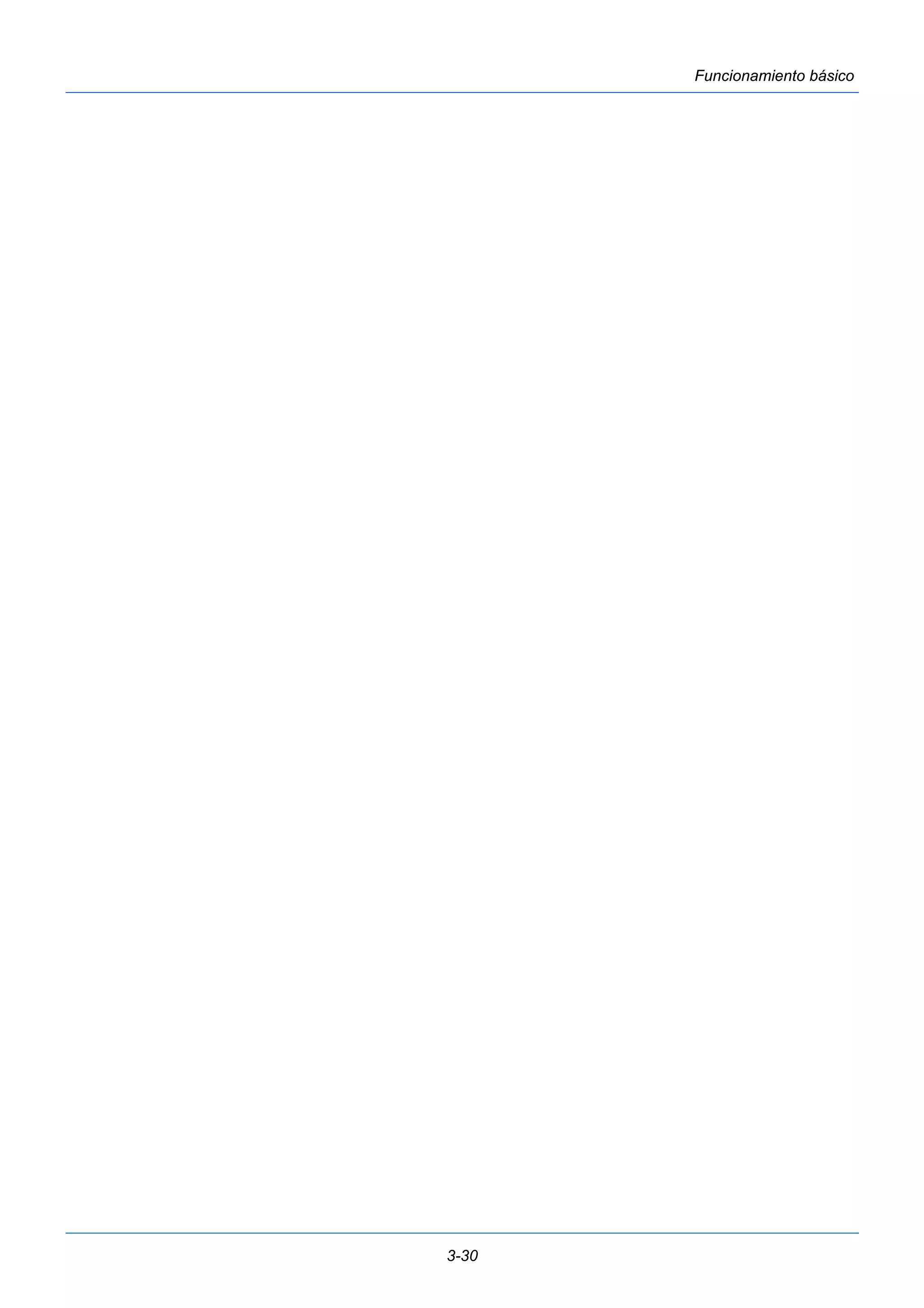 3-30 
Funcionamiento básico 
 
