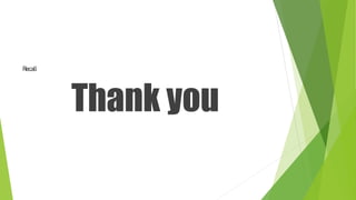 Recall
Thank you
 