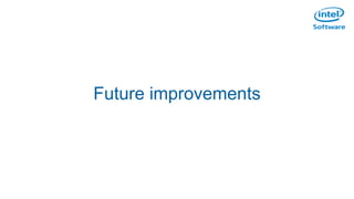 Partitioning Rule
• A rule to parse row keys, help to map records to
different clusters. ClusterLocator provides this facility
which is recorded in the central ZK
– PrefixClusterLocator
– SuffixClusterLocator
– …
• An example of PrefixClusterLocator
– If a row key is “clusterA,rowKey1”, then this record belongs
to clusterA
Future improvements
 
