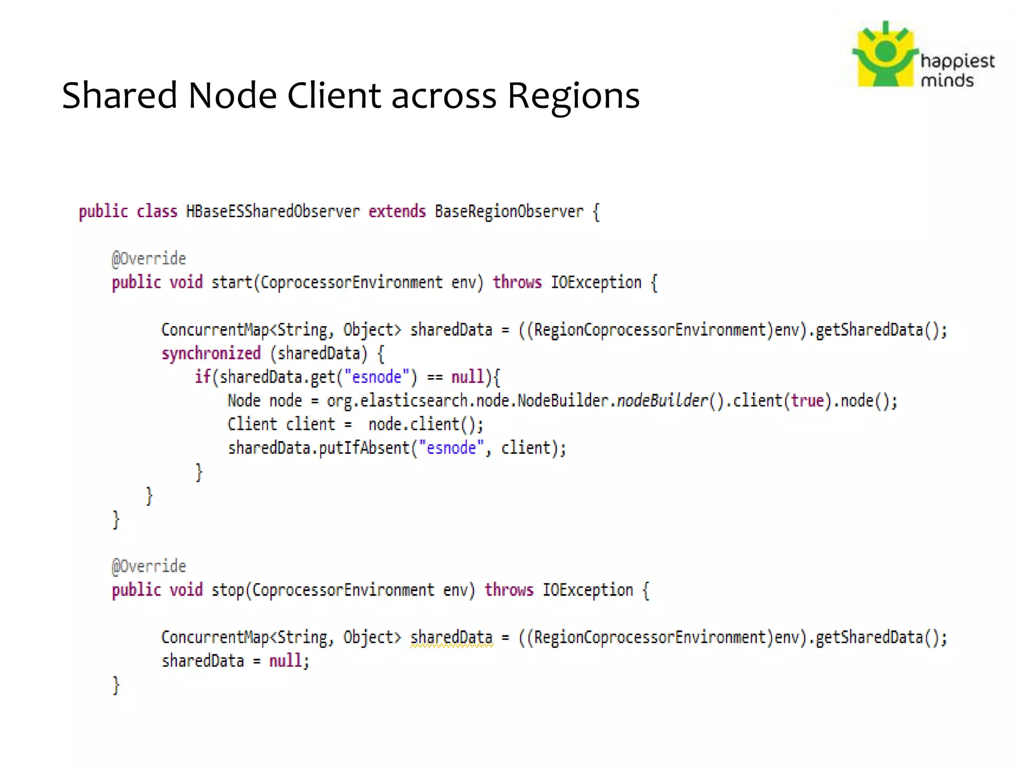 Shared Node Client across Regions
 
