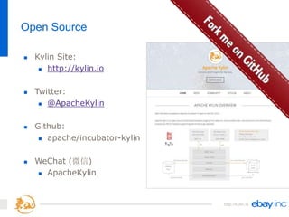 http://kylin.io
 Kylin Site:
 http://kylin.io
 Twitter:
 @ApacheKylin
 Github:
 apache/incubator-kylin
 WeChat (微信)...