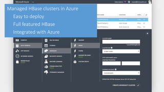 HBaseCon 2015: Optimizing HBase for the Cloud in Microsoft Azure HDInsight