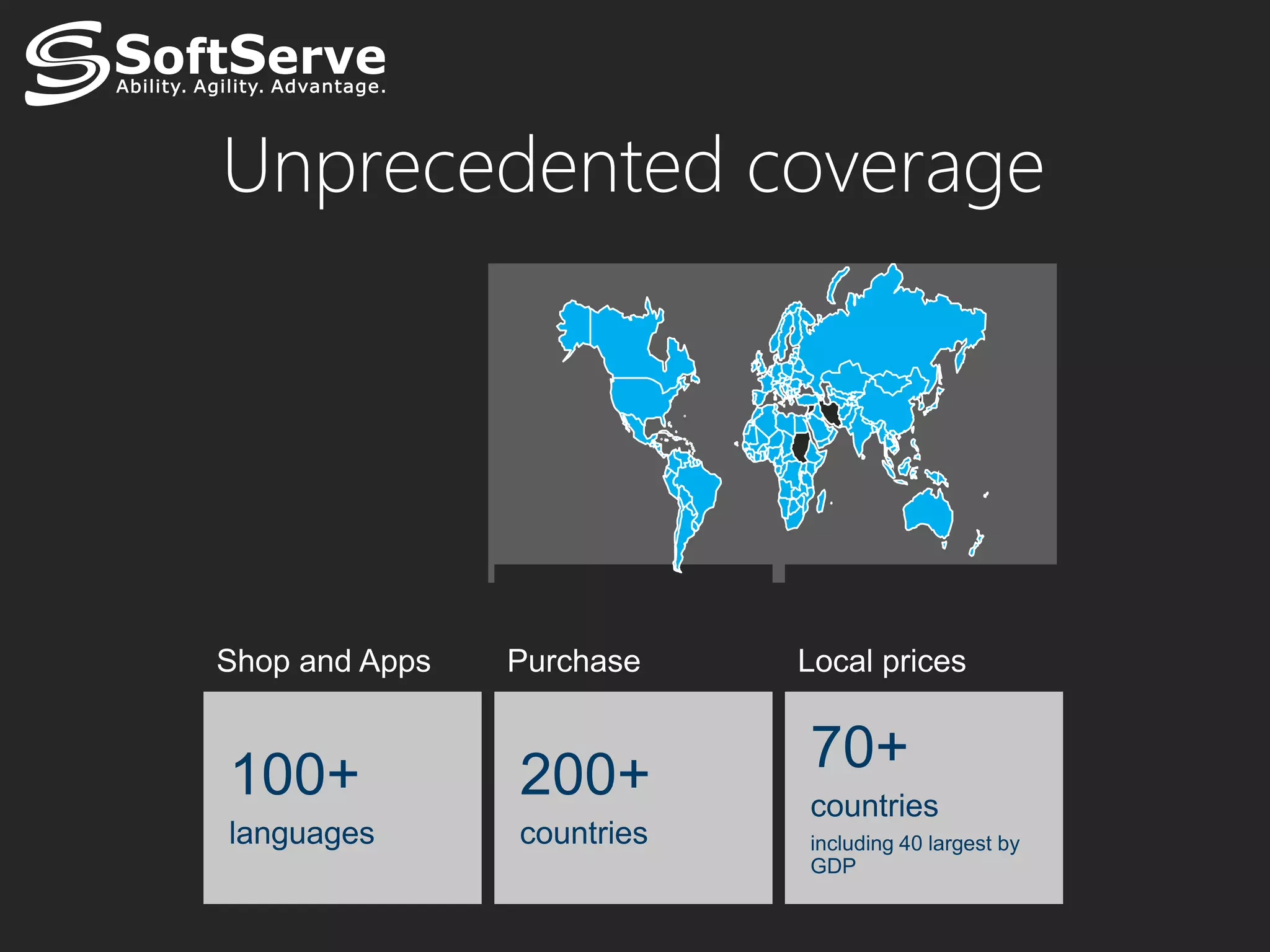 Unprecedented coverage
 