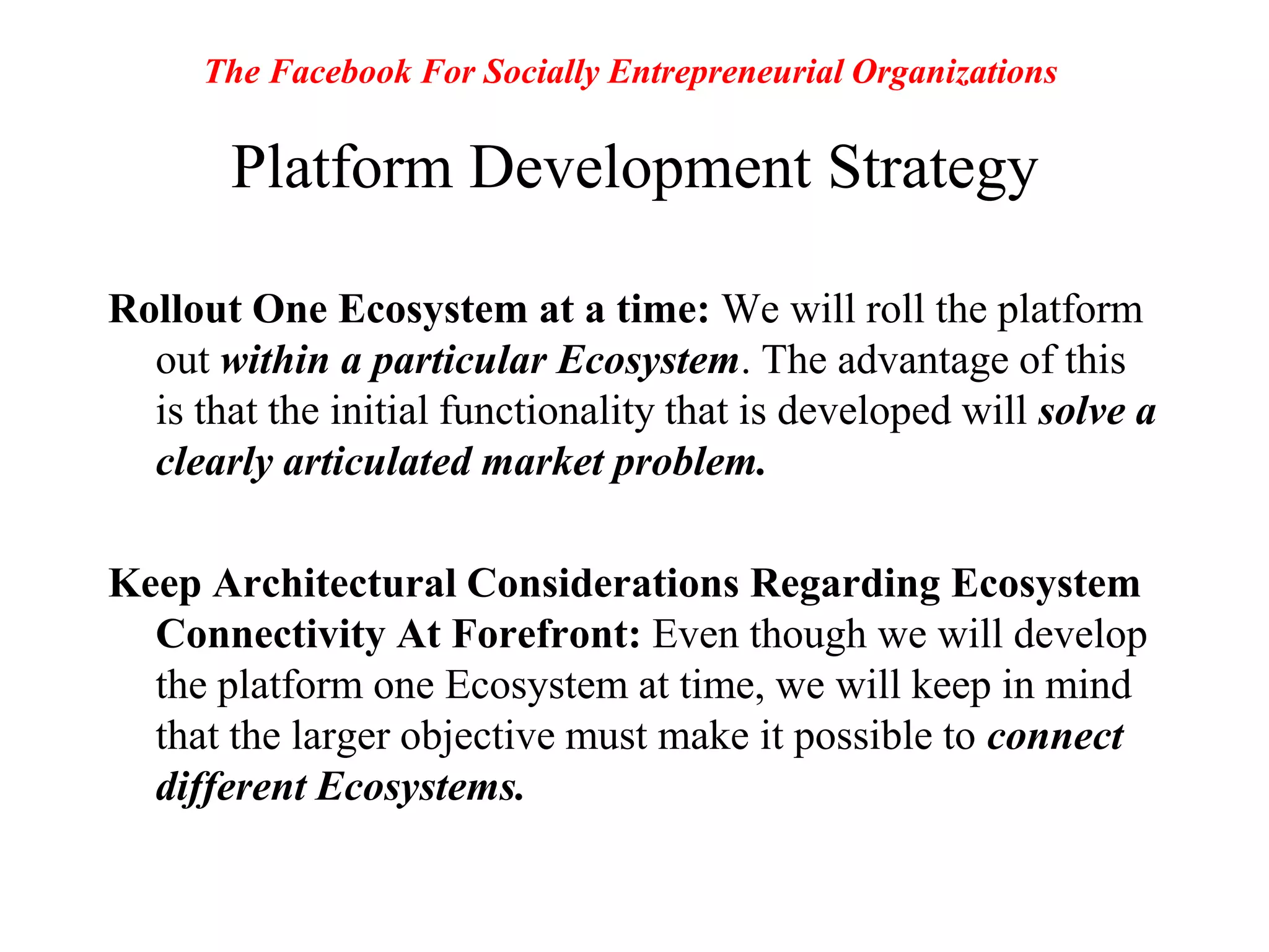 Develop Open Information Systems