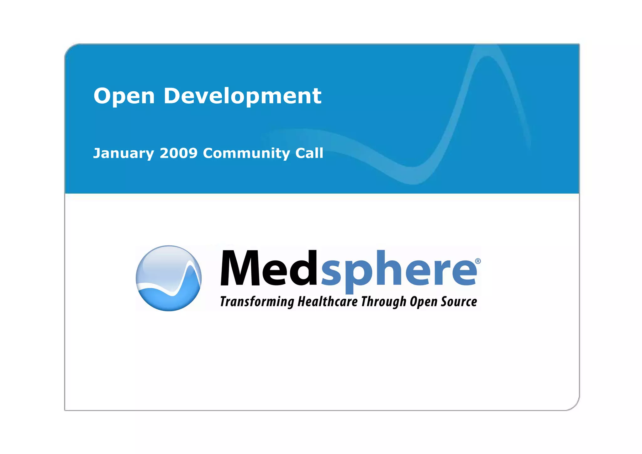 Open Development