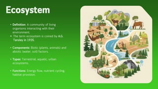 Ecosystem and flow of energy in this we discussed about ecosystem ...