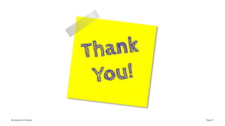 The University of Sydney Page 21
 