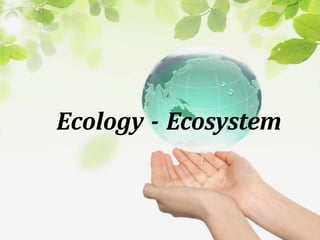 Ecology - Ecosystem
 