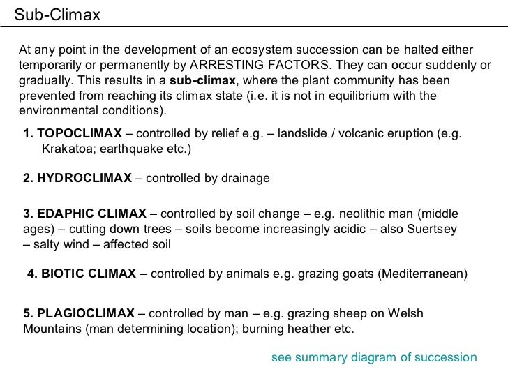 Ecosystems Succession and Key Terms
