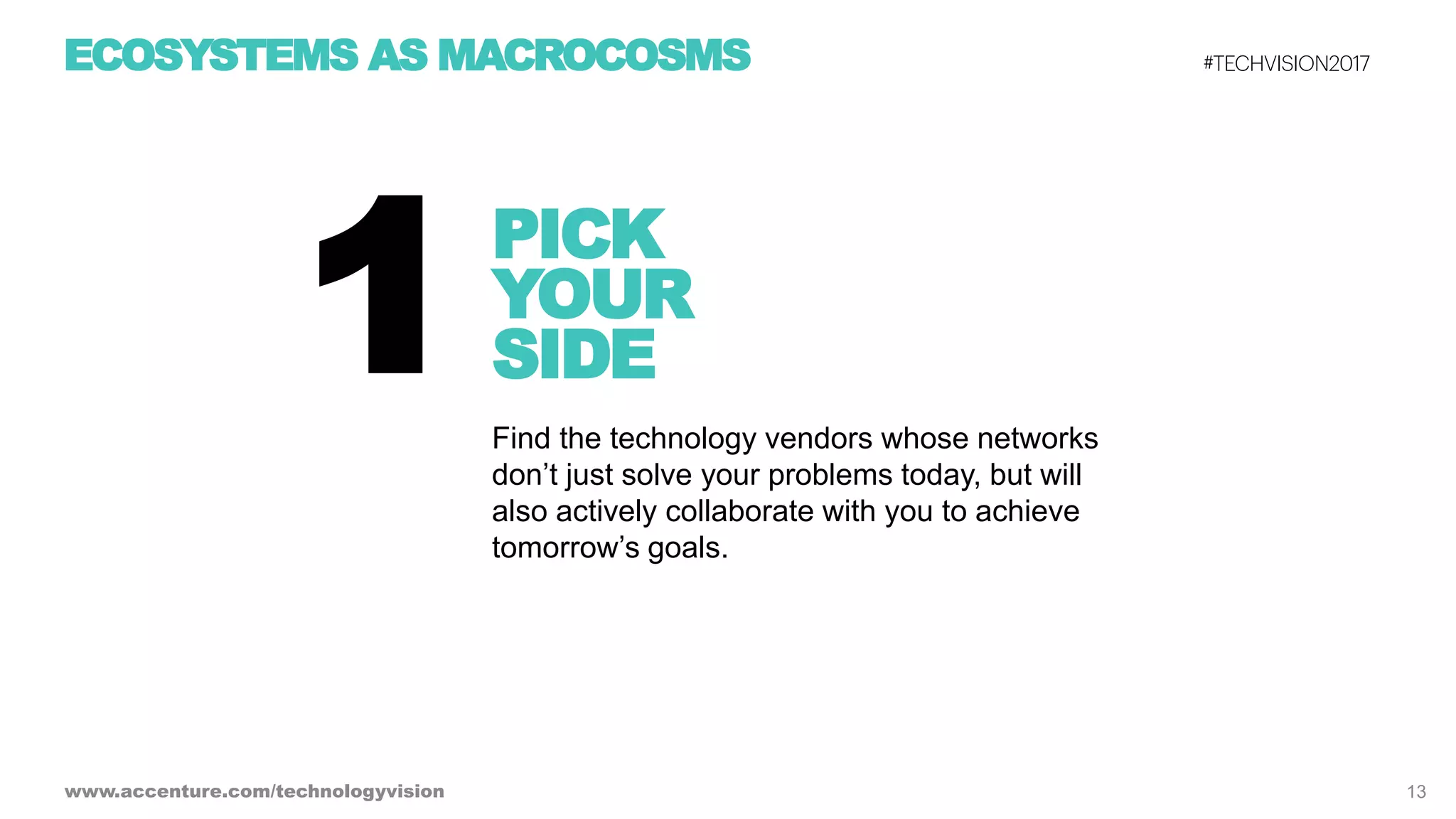 Ecosystem Power Plays - Tech Vision 2017 Trend 2