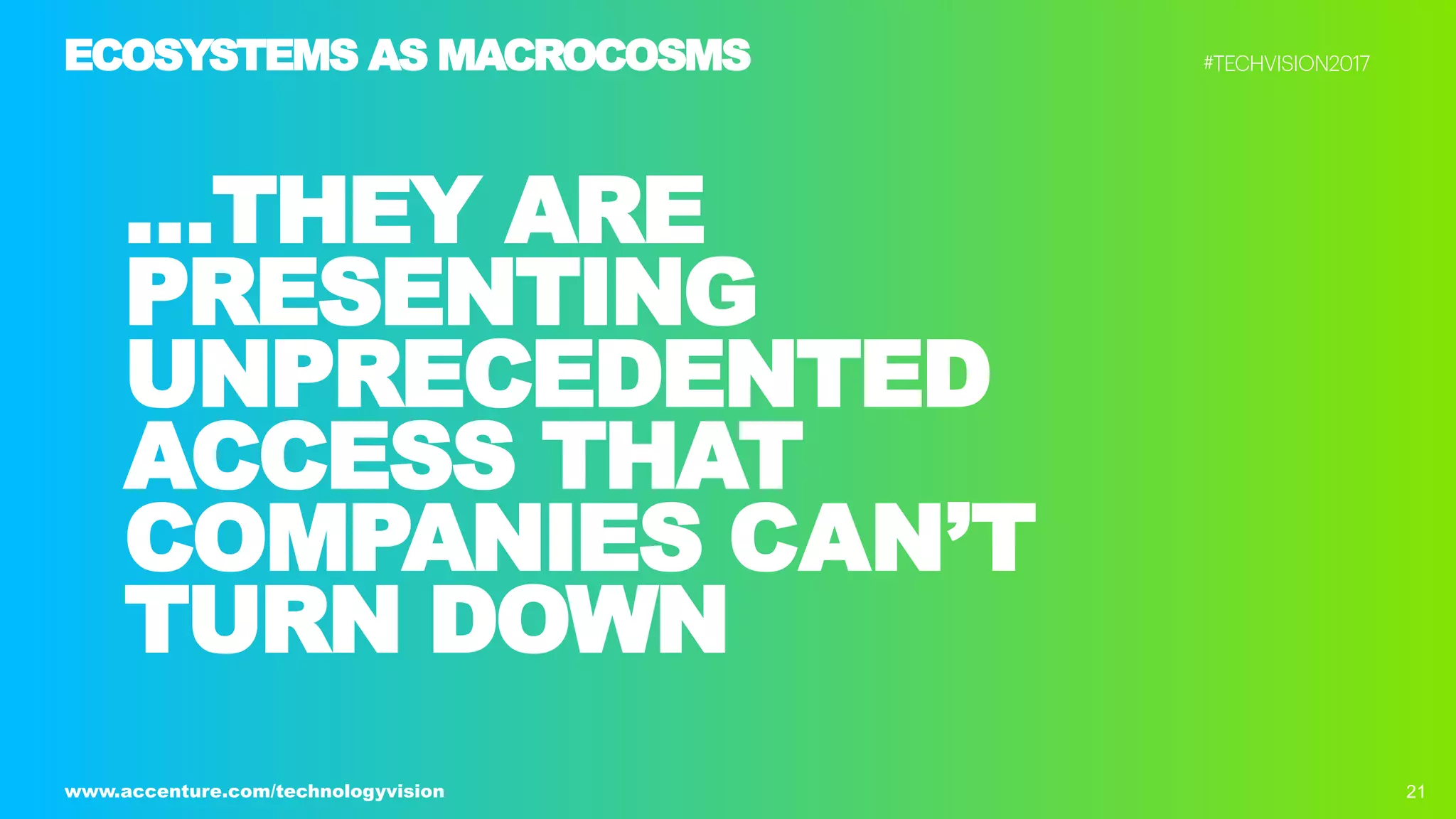 Ecosystem Power Plays - Tech Vision 2017 Trend 2