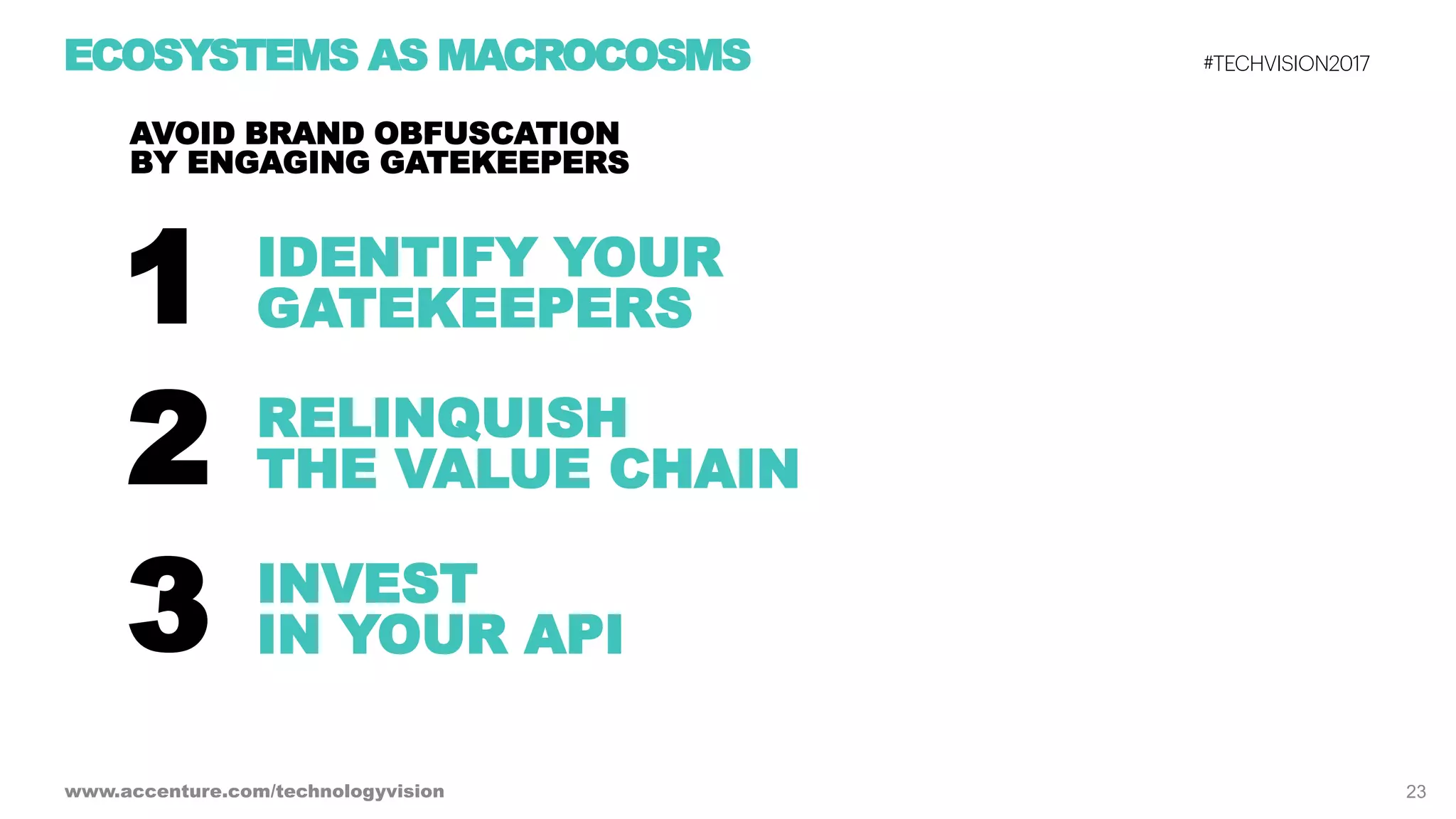 Ecosystem Power Plays - Tech Vision 2017 Trend 2