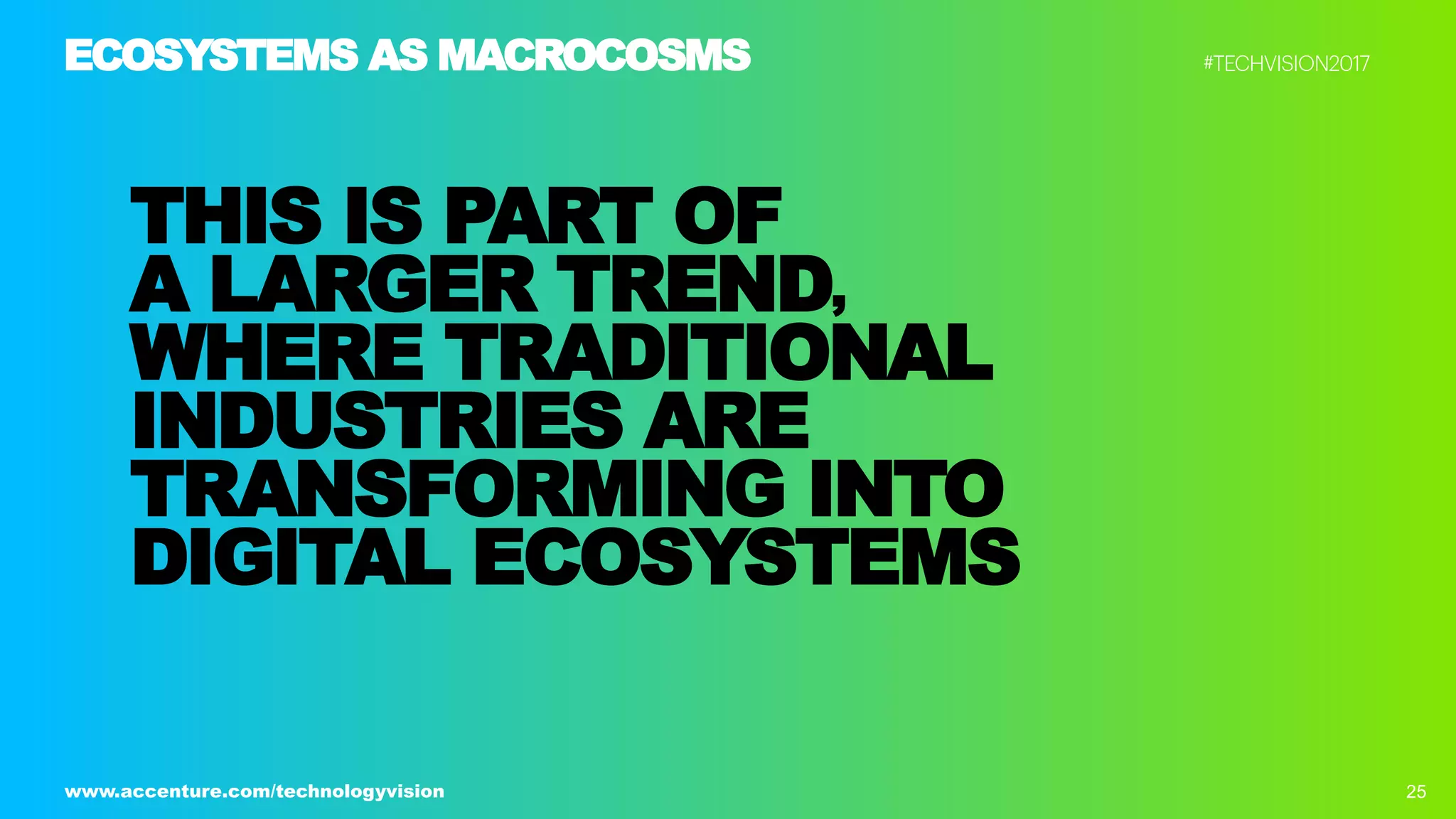 Ecosystem Power Plays - Tech Vision 2017 Trend 2